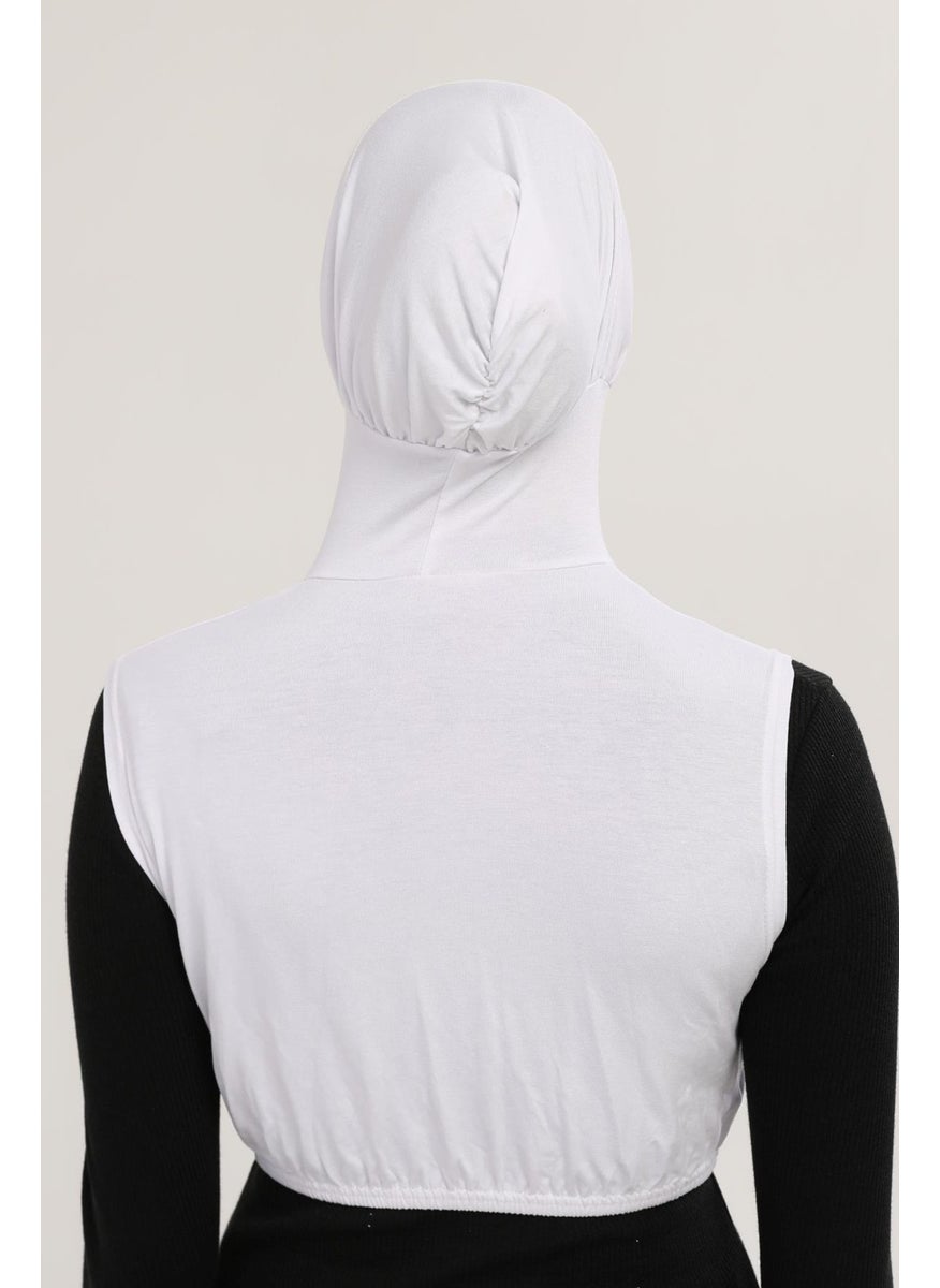 Zero Sleeves Neck Collar Bonnet Half Body