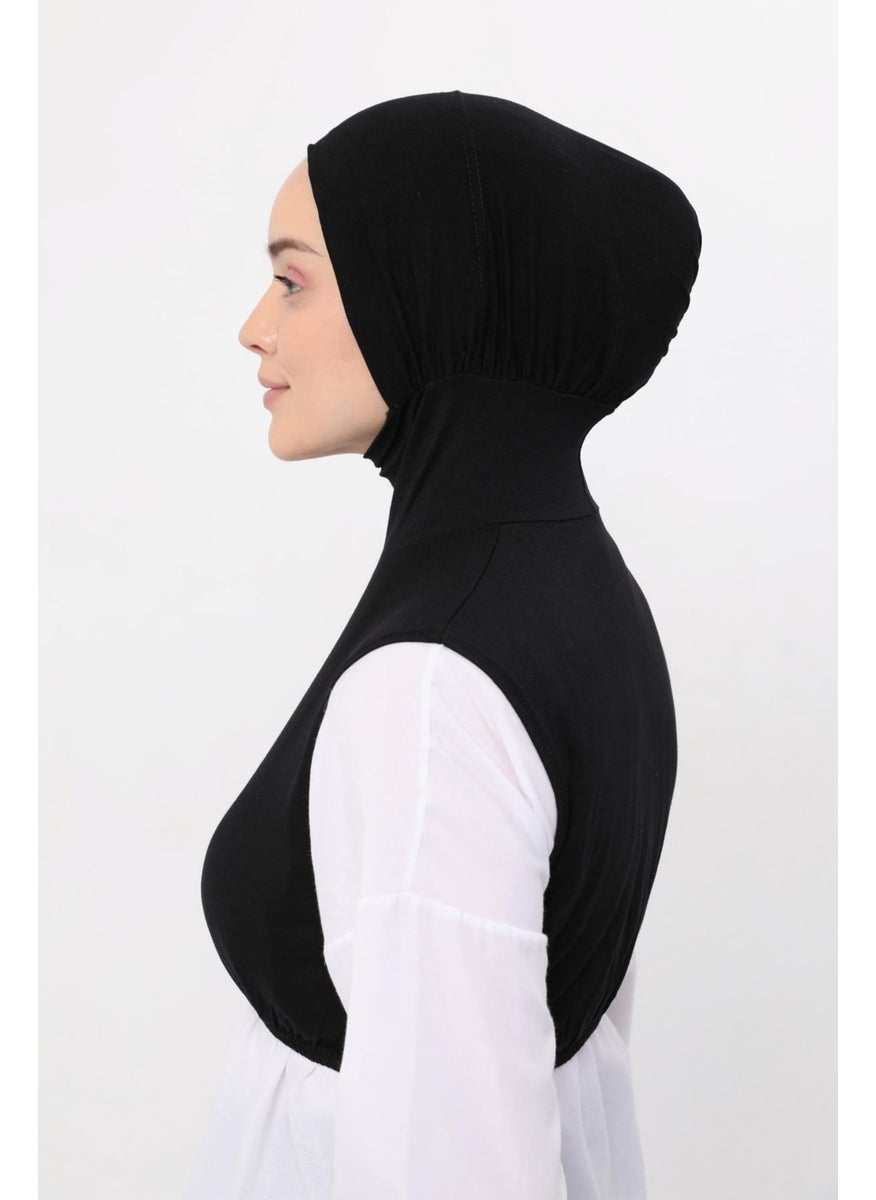 Zero Sleeves Neck Collar Bonnet Half Body