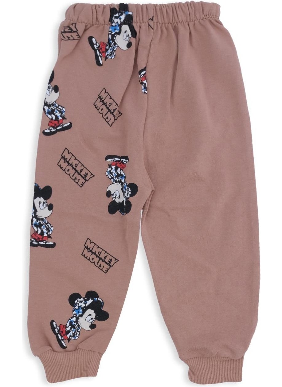 Baby Boy Mickey Mouse Printed Hat Bottom Top 2 Piece Set