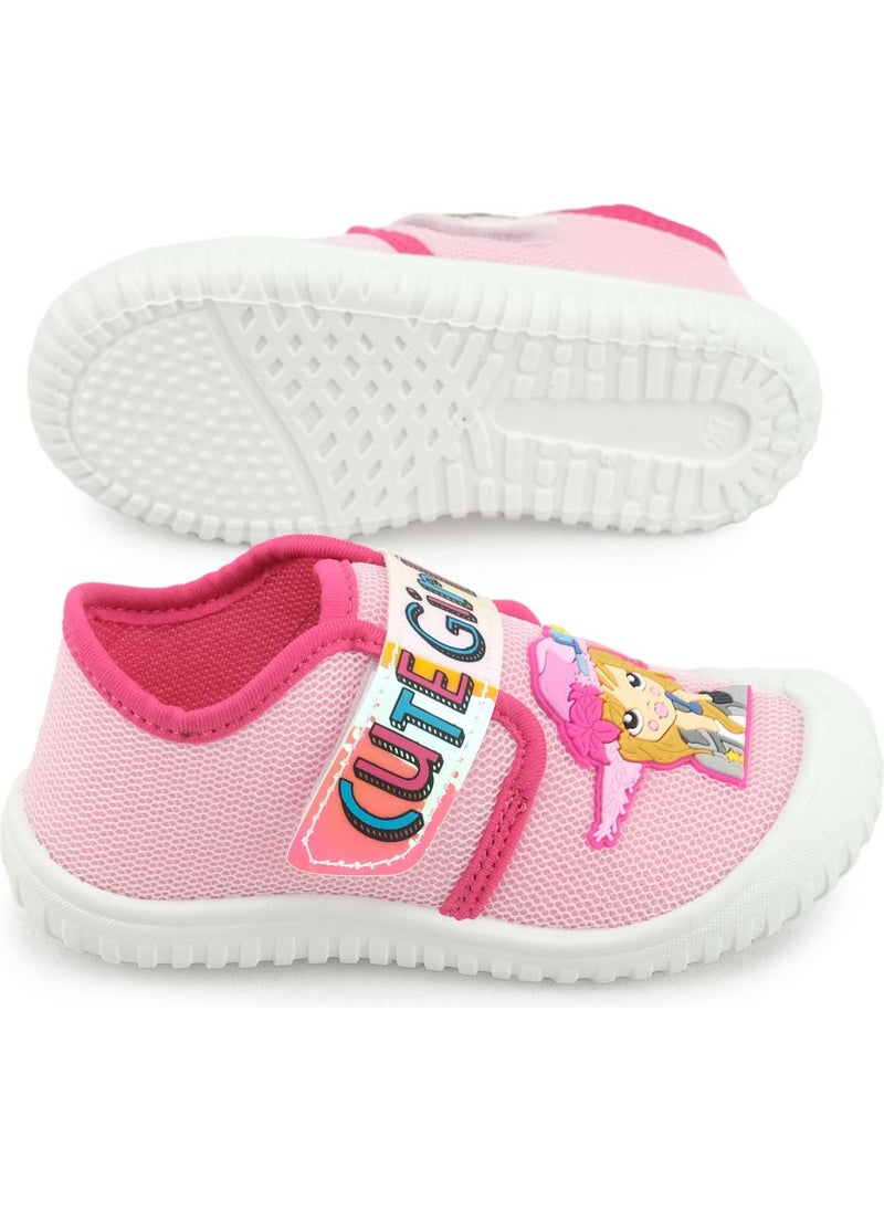 Summer Girl's Velcro Adjustable Linen Shoes