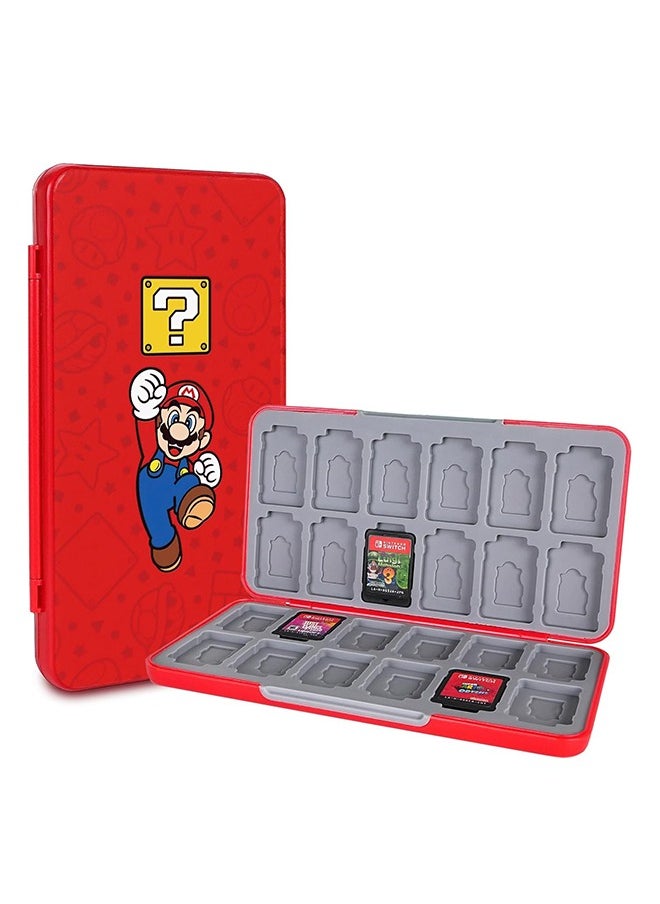 24 Switch Game Card Case for Nintendo Switch OLED, Switch Lite, Cute Game Holder Cartridge Case for Game Cards and SD Cards, Kawaii Portable Compact Storage Case Box