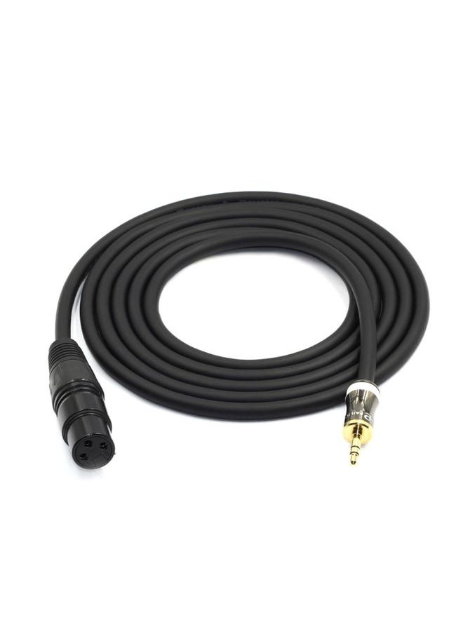 3.5mm To Caron Female Sound Card Microphone Audio Cable, Length: 15m