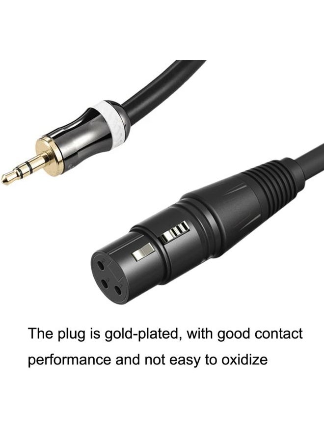 3.5mm To Caron Female Sound Card Microphone Audio Cable, Length: 15m