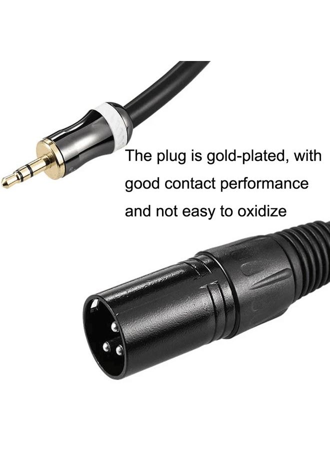 3.5mm To Caron Male Sound Card Microphone Audio Cable, Length:5m