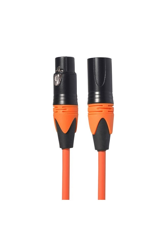 XRL Male to Female Microphone Mixer Audio Cable, Length: 3m (Orange)