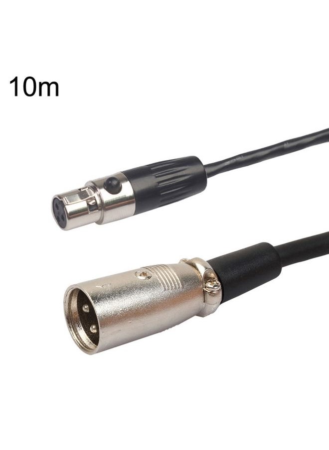 Xlrmini Caron Male To Mini Female Balancing Cable For 48V Sound Card Microphone Audio Cable, Length:10m