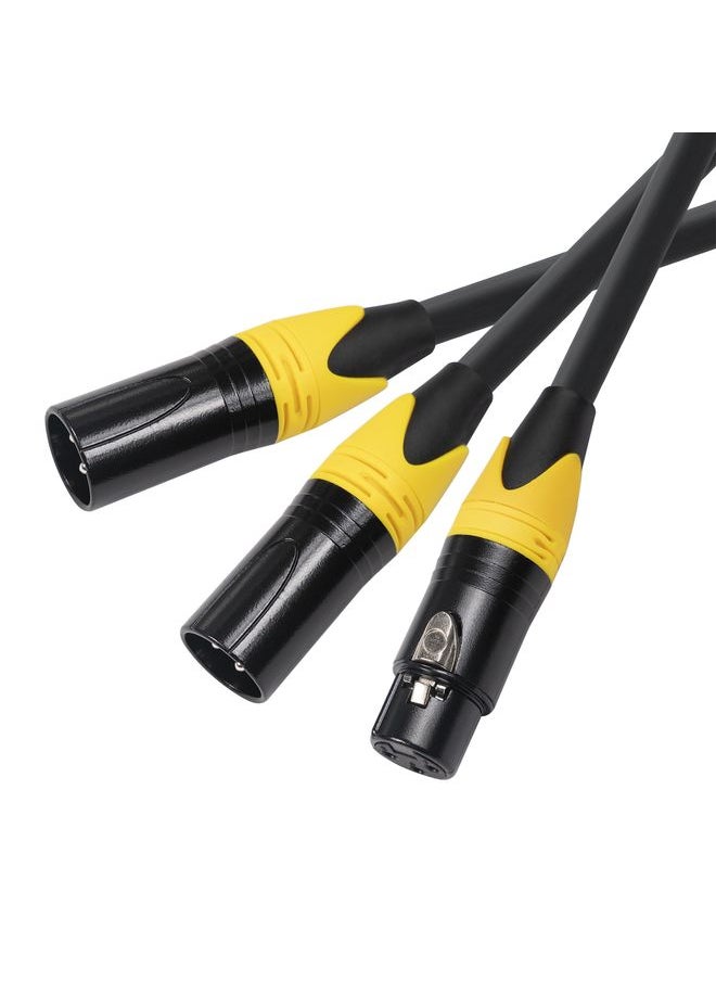 XK303MMF-10  3pin XLR Female to Dual XLR  Male Audio Cable, Length: 1m