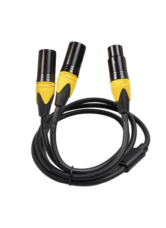 XK303MMF-10  3pin XLR Female to Dual XLR  Male Audio Cable, Length: 1m