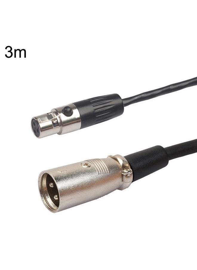 Xlrmini Caron Male To Mini Female Balancing Cable For 48V Sound Card Microphone Audio Cable, Length:3m