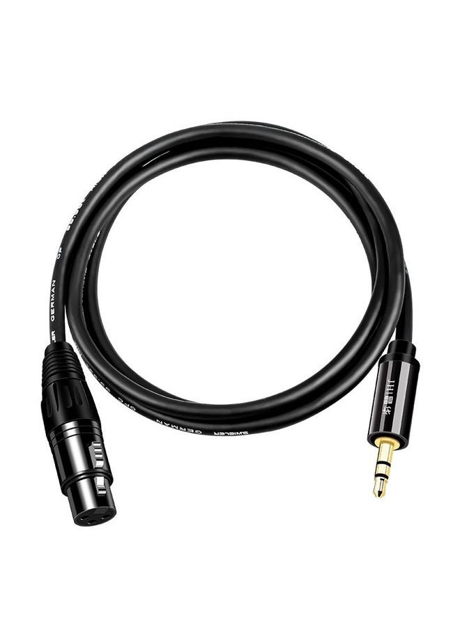 JINGHUA 3.5mm Male To XLR Female Microphone Cable Computer Mixer Audio Cable, Length: 3m