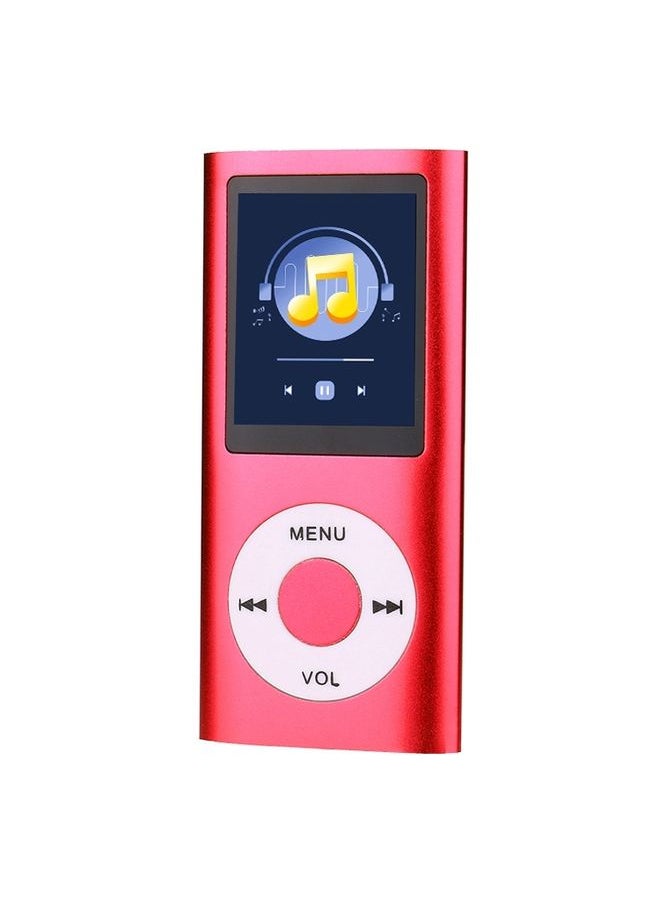 1.8 inch TFT Screen Metal MP4 Player With Earphone+Cable(Red)