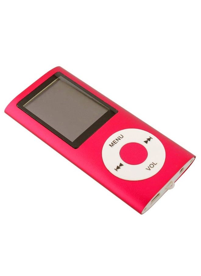 1.8 inch TFT Screen Metal MP4 Player With Earphone+Cable(Red)