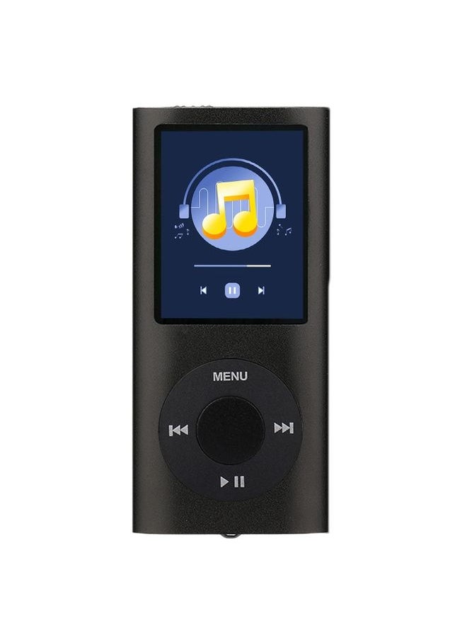 1.8 inch TFT Screen Metal MP4 Player with TF Card Slot, Support Recorder, FM Radio, E-Book and Calendar(Black)