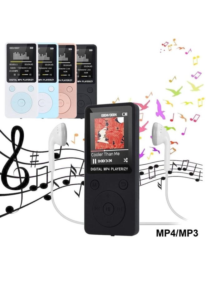 Portable MP4 Lossless Sound Music Player FM Recorder Walkman Player Mini Support Music, Radio, Recording, MP3, TF Card, No Memory(Blue)