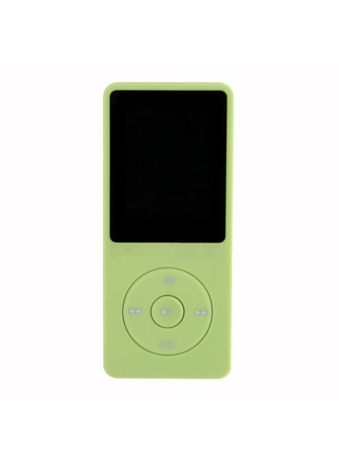 Fashion Portable LCD Screen FM Radio Video Games Movie MP3 MP4 Player Mini Walkman, Memory Capacity:4GB(Green)