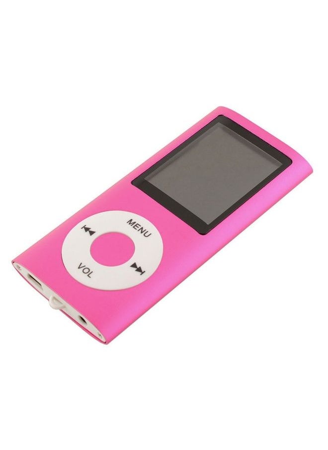 1.8 inch TFT Screen Metal MP4 Player With Earphone+Cable(Rose Red)