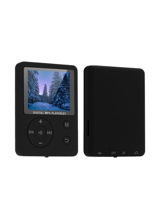 T69 Card Lyrics Synchronization Lossless Sound Quality MP4 Player, Style: Cross Button(Black)