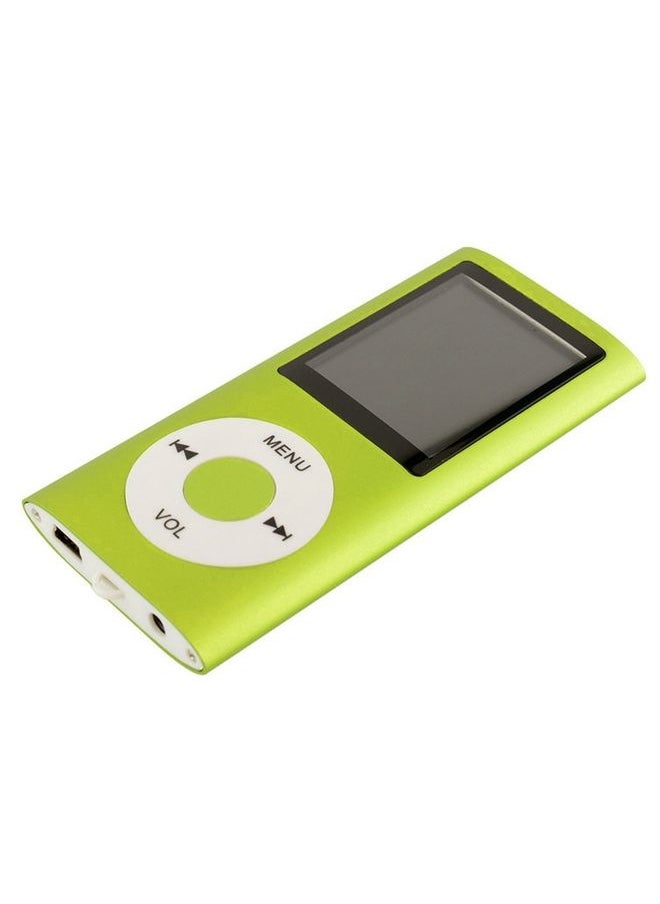 1.8 inch TFT Screen Metal MP4 Player With 16G TF Card+Earphone+Cable(Green)