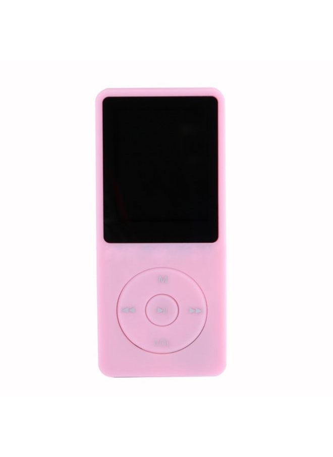 Fashion Portable LCD Screen FM Radio Video Games Movie MP3 MP4 Player Mini Walkman, Memory Capacity:4GB(Pink)