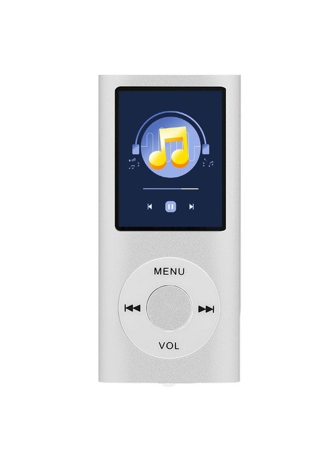 1.8 inch TFT Screen Metal MP4 Player With Earphone+Cable(Silver)