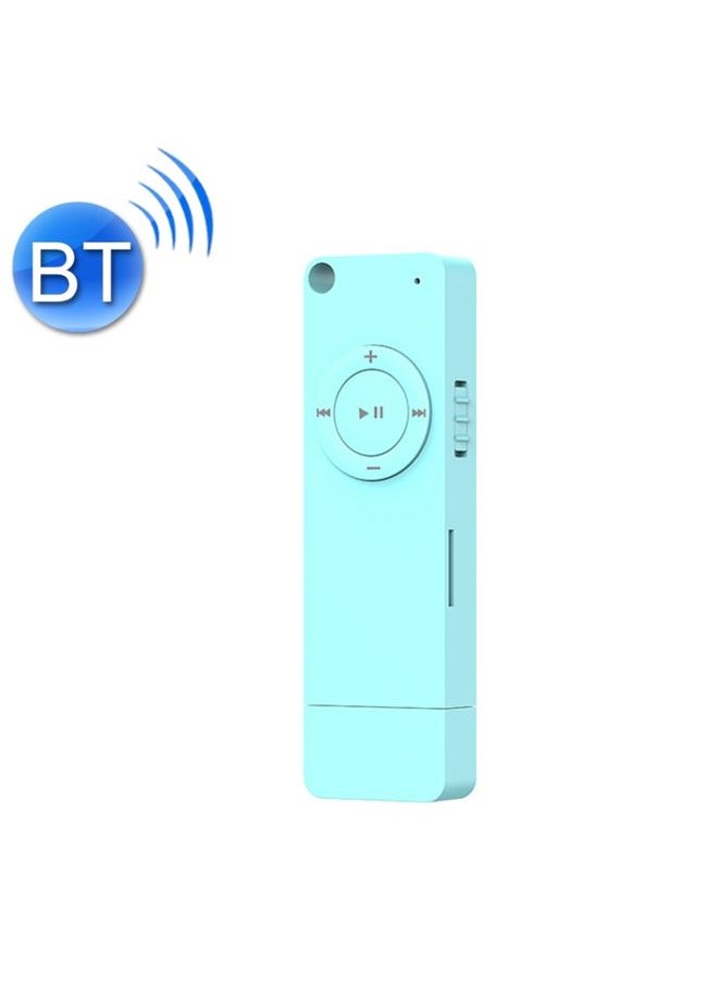 XT02 U Disk Style MP3 Music Player, Memory Capacity: Bluetooth Set(Blue)