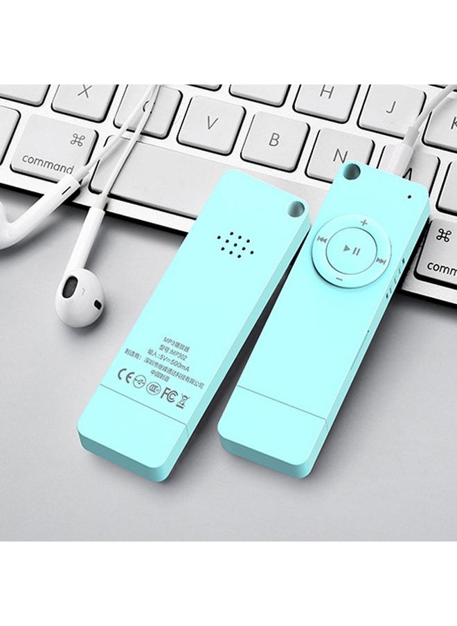 XT02 U Disk Style MP3 Music Player, Memory Capacity: Bluetooth Set(Blue)