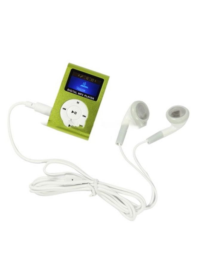 TF / Micro SD Card Slot MP3 Player with LCD Screen, Metal Clip