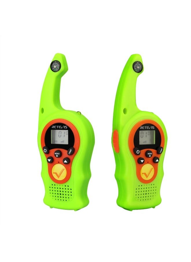 1 Pair RETEVIS RT75 0.5W US Frequency 22CHS FRS License-free Children Handheld Walkie Talkie(Green)