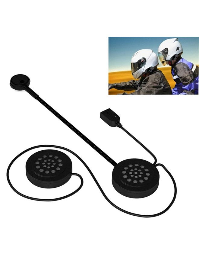 MH02 Bluetooth V4.0 Helmet Headset 5V for Motorcycle Driving with Anti-interference Microphone(Black)