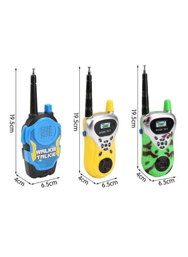 1 Pair Intelligent Wireless Call Walkie-Talkie Remote Dialogue Interactive Children Toys(Blue)