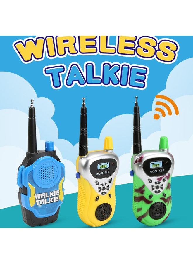 1 Pair Intelligent Wireless Call Walkie-Talkie Remote Dialogue Interactive Children Toys(Blue)