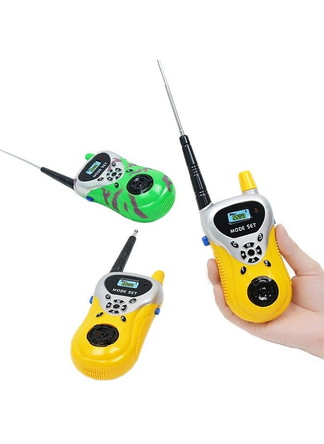 2289 1 Pair Children Mini Walkie Talkie Toys Wireless Talking Outdoor Interactive Toys(Green)