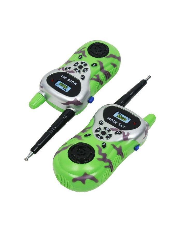 2289 1 Pair Children Mini Walkie Talkie Toys Wireless Talking Outdoor Interactive Toys(Green)