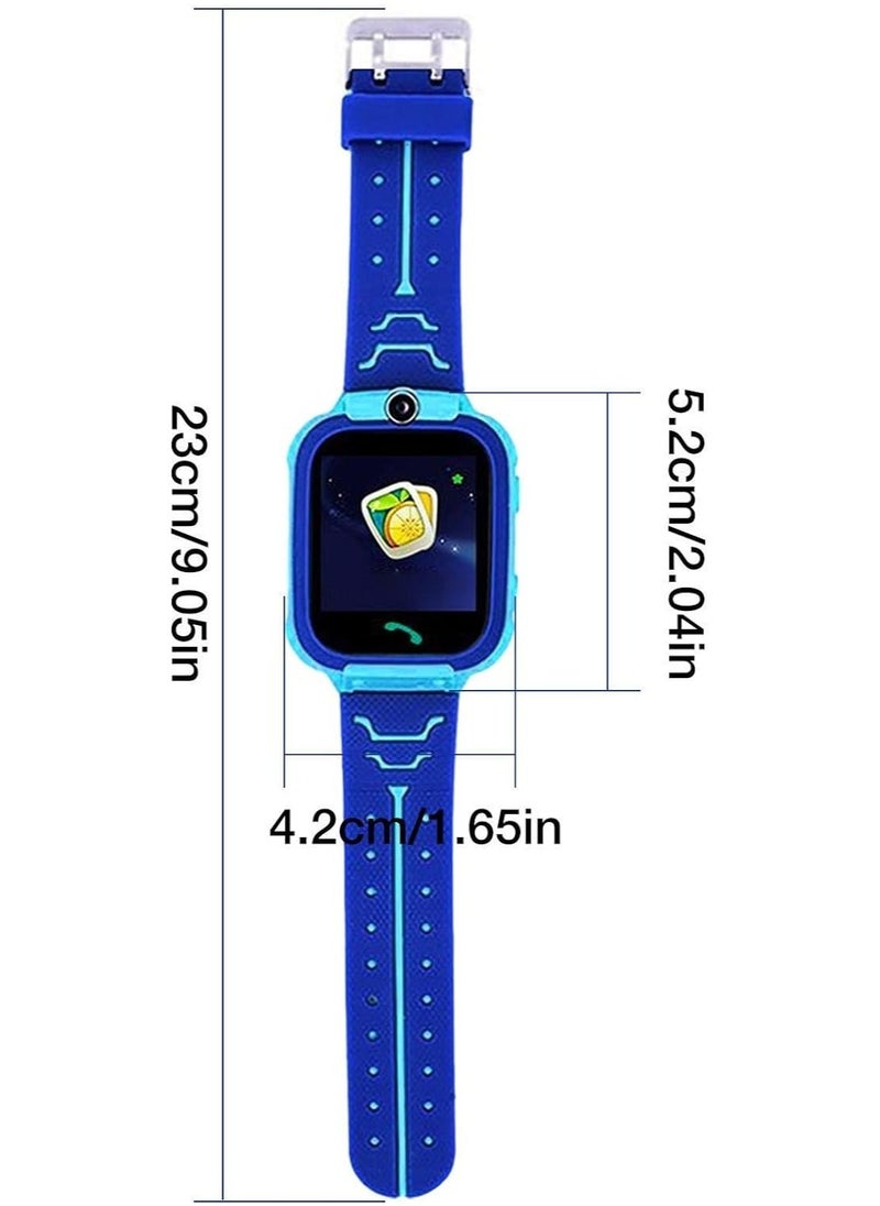 Waterproof Phone Calling Smart Watch with Camera and HD Touch Screen Cell Phone Watch for Boys and Girls Aged 3-15