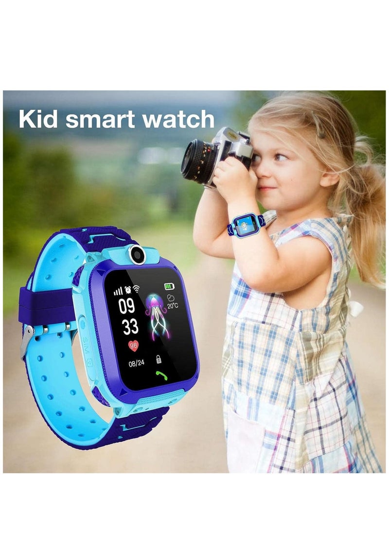 Waterproof Phone Calling Smart Watch with Camera and HD Touch Screen Cell Phone Watch for Boys and Girls Aged 3-15