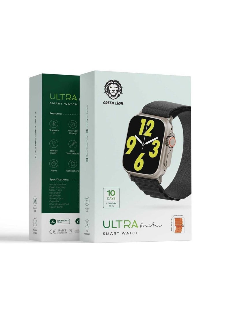 Green Lion Ultra Mini Smart Watch, 220mAh, Waterproof, Multiple NFC