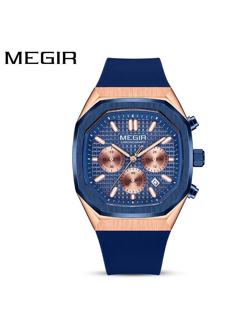 watch Meigel New Cross-border Wholesale Men's Three-eye Six-pin Fashion Multifunctional Luminous Waterproof watch