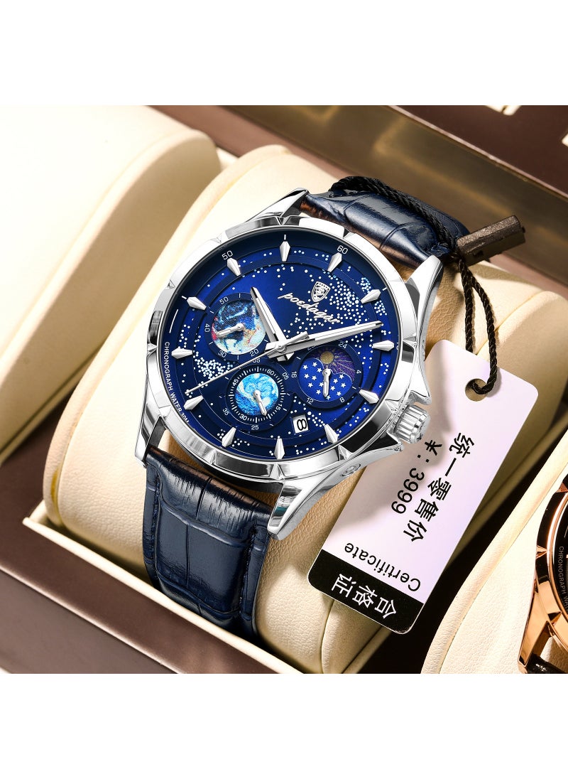 Swiss brand new Luminous multifunctional men's watch waterproof quartz watch live foreign trade explosions a generation of hair