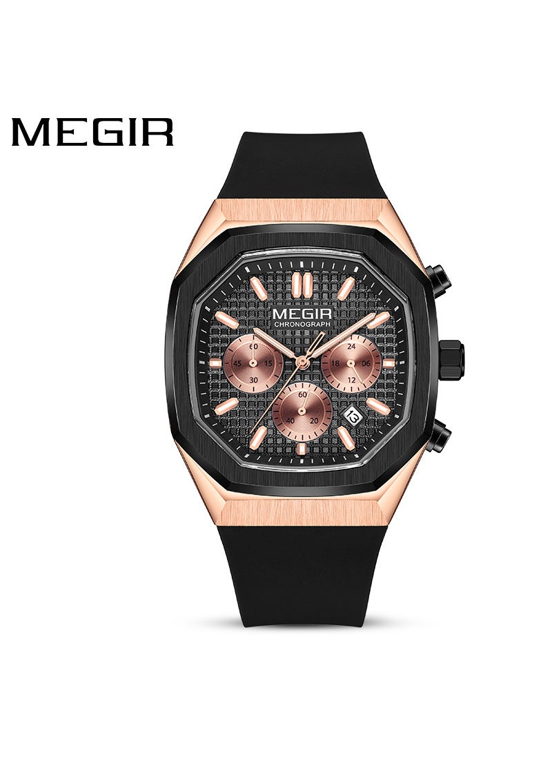 watch Meigel New Cross-border Wholesale Men's Three-eye Six-pin Fashion Multifunctional Luminous Waterproof watch