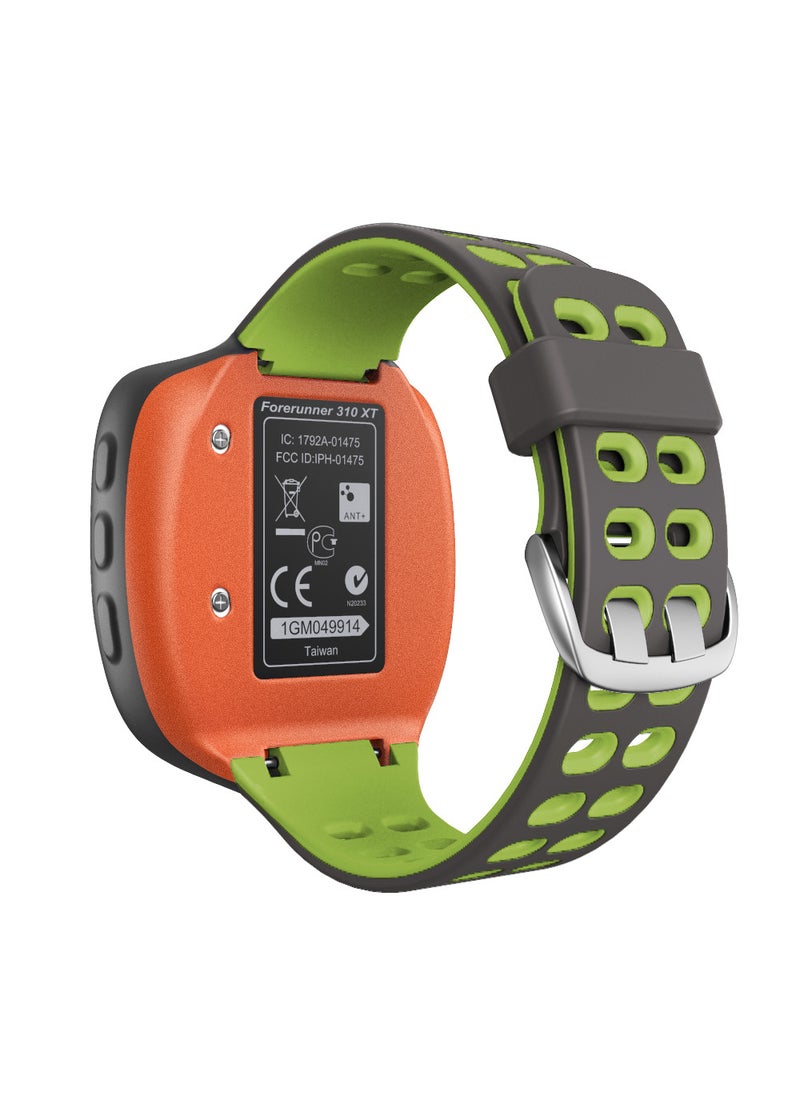 Garmin Forerunner 310XT Dual-Tone Silicone Band Gray Green