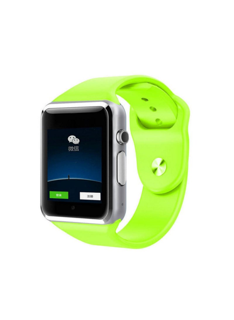 A1 Smart Watch Cross-border E-Commerce Explosions Insertable Card Bluetooth Phone Watch Sleep Monitor Sports Pedometer Watch English Green A1