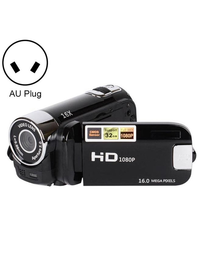 16X Digital Zoom HD 16 Million Pixel Home Travel DV Camera, AU Plug (Black)