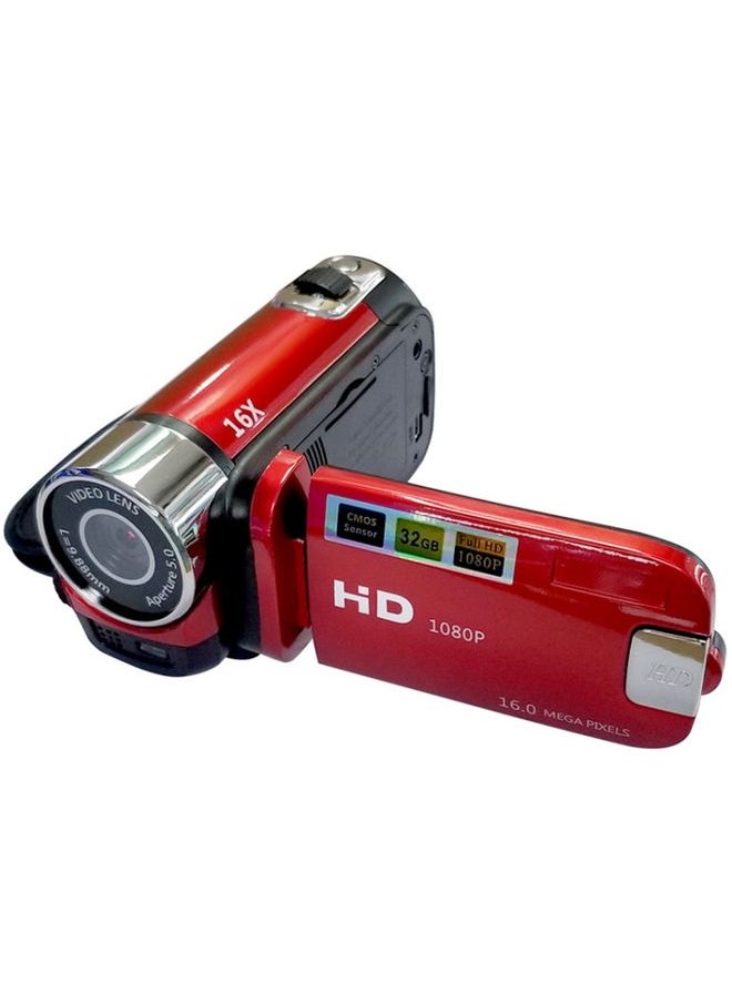 16X Digital Zoom HD 16 Million Pixel Home Travel DV Camera, UK Plug (Red)