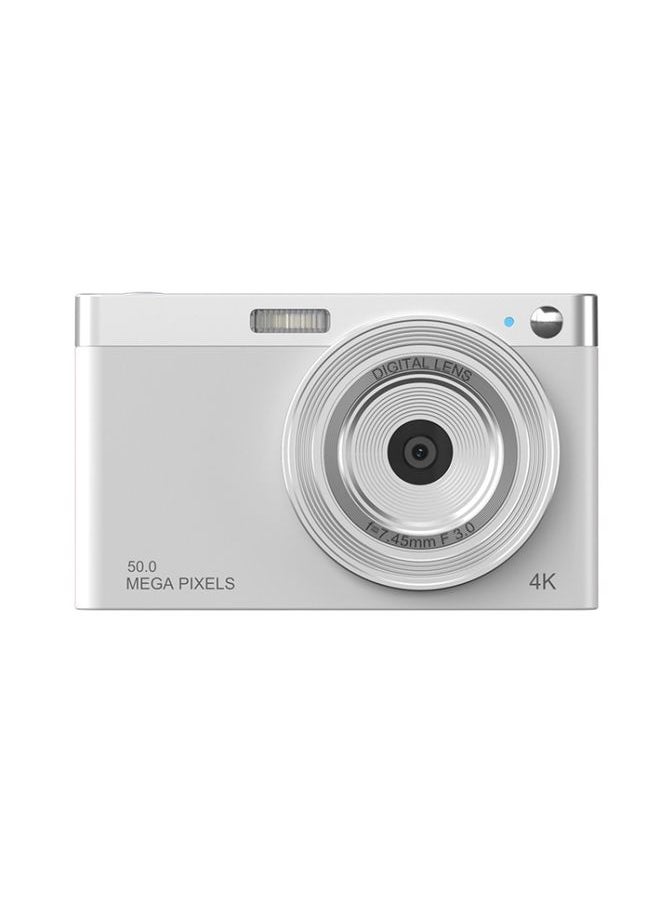 50 MP HD Camera 4K Video Retro Vlog Self-Shooting Camera(White)