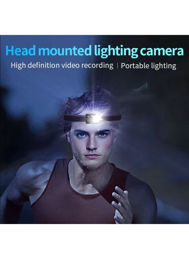 D7 1080P Head-mounted Lighting Camera LED Motion Sensor Video Recording Lighting Camera