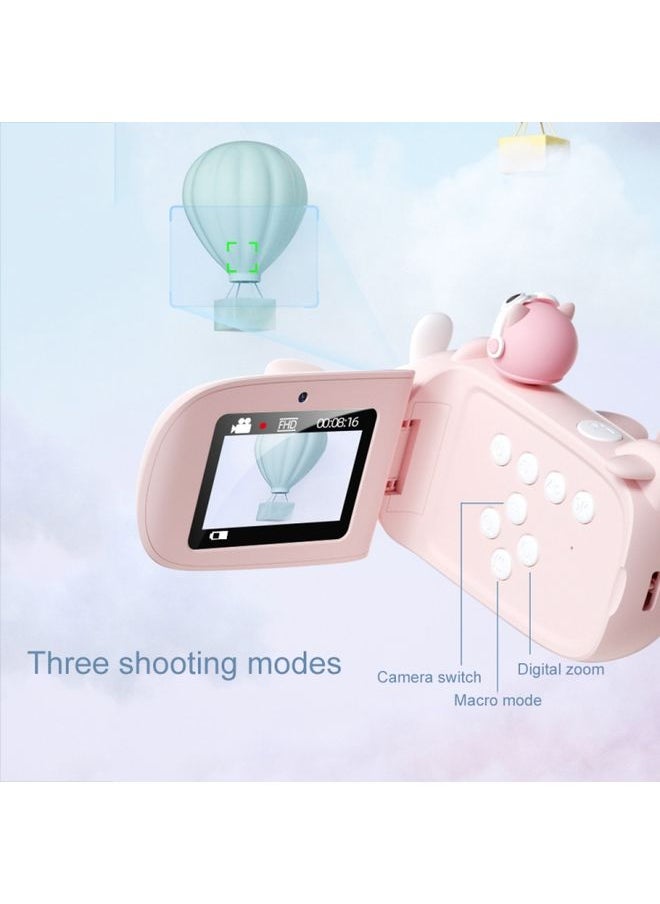 V1 1080P / 30FPS 50 Million Dual-Camera Macro Children Digital Video Camera Handheld DV, Color: Pink