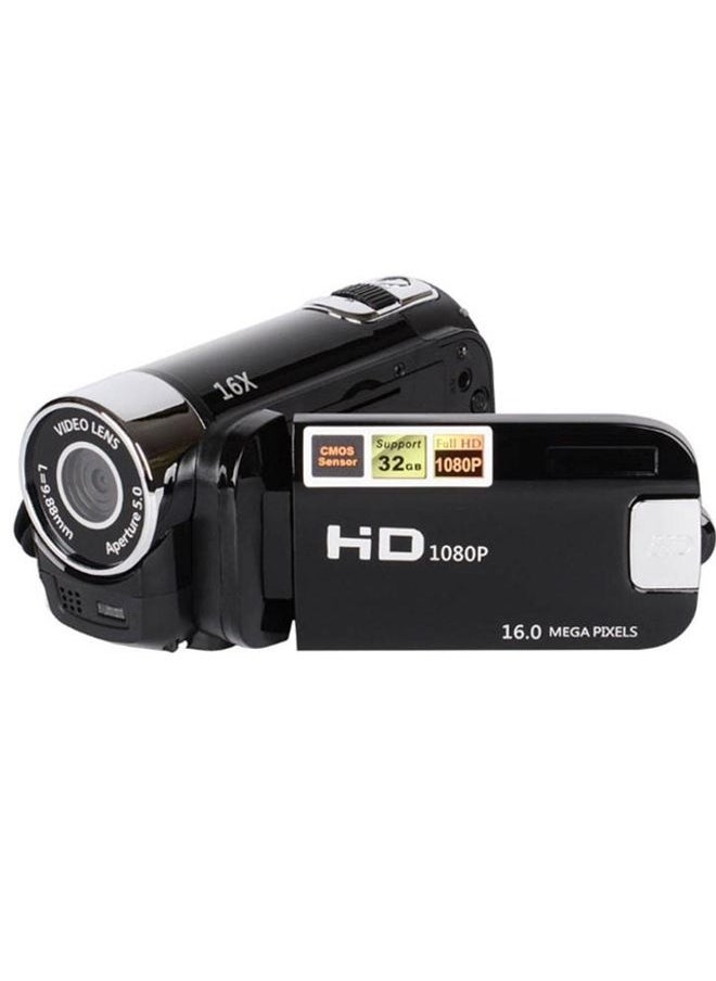 16X Digital Zoom HD 16 Million Pixel Home Travel DV Camera, US Plug(Black)