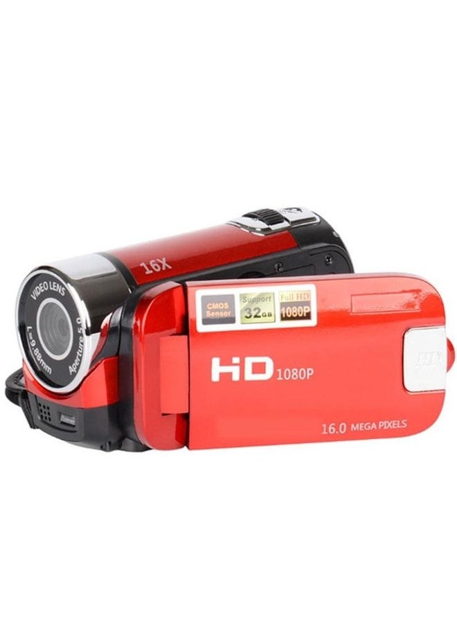 16X Digital Zoom HD 16 Million Pixel Home Travel DV Camera, US Plug(Red)