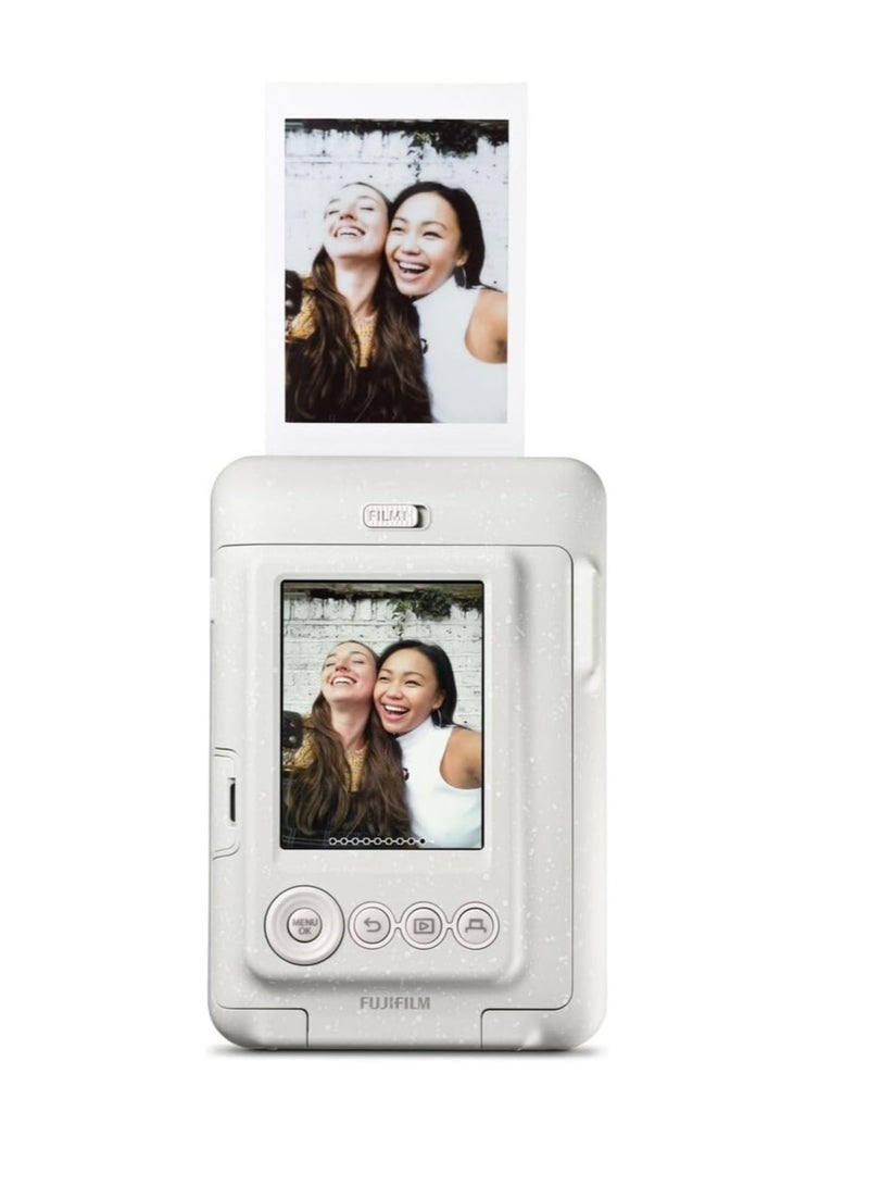 FUJIFILM INSTAX MINI LIPLAY HYBRID INSTANT CAMERA (MISTY WHITE)