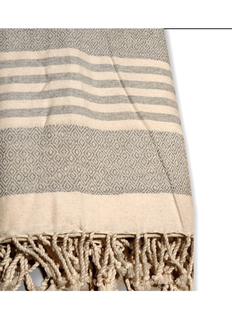 Mediterranean Essence Beach Towel Grey